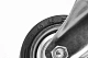 Промышленное колесо, диаметр 75мм, крепление - неповоротная площадка, черная резина, роликовый подшипник - FC 92