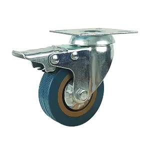 SCgb 25L - Аппаратное колесо 50 мм (площадка, поворотн., тормоз, подш. скольж.)